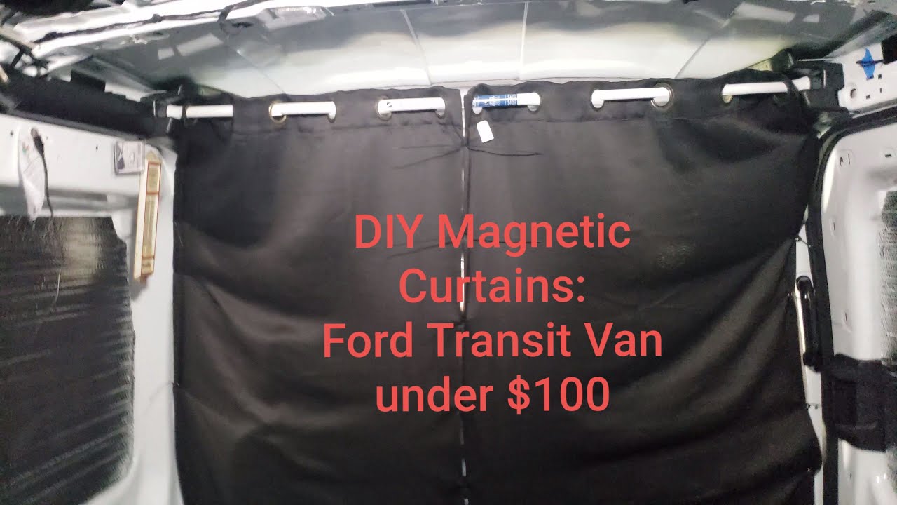 Ford Transit Van || Easy Install Curtains with Magnets || No sewing, under $100