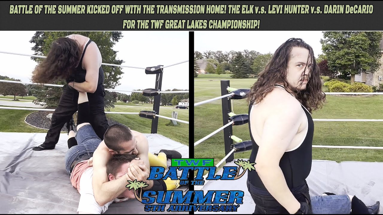Darin DeCario v.s. Levi Hunter v.s. The Elk : TWF Great Lakes Championship Match! (TWF PPV #13)