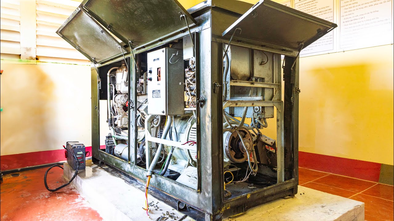 Full Restoration Videos Generator Diesel 60kw Made Russia in Military
