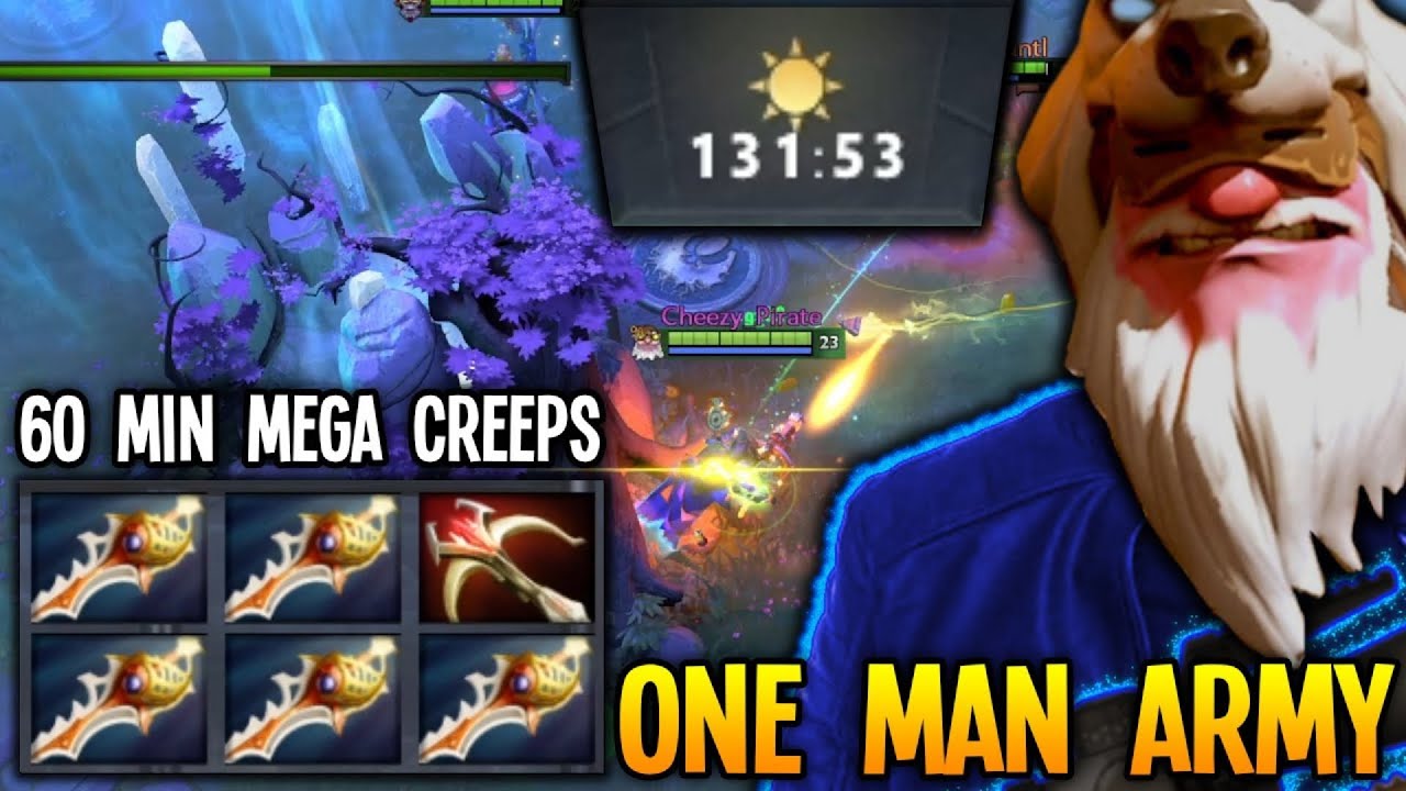 x5 Divine Rapier Sniper Defending Mega Creeps +130 Min Game 30 Kills | Dota 2 Gameplay