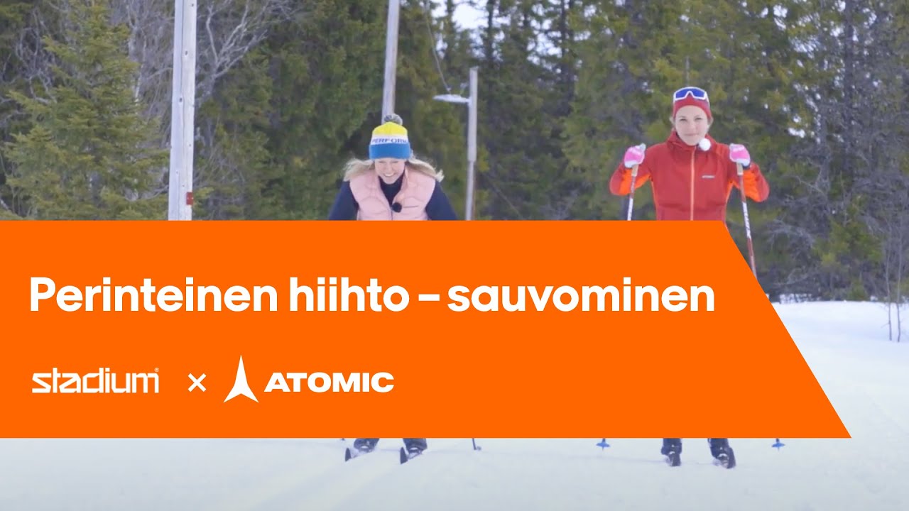 Hiihtokoulu: Perinteinen hiihto &ndash; Sauvominen Johannan ja Michaelan kanssa