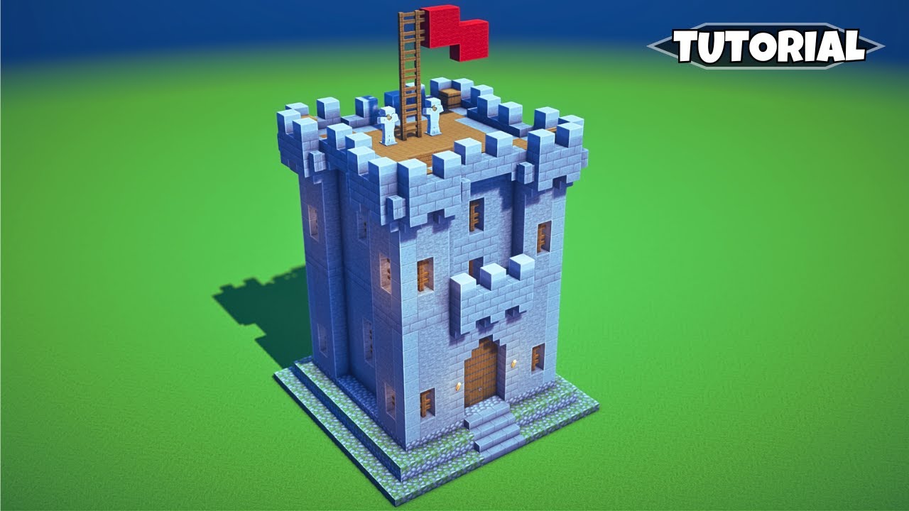 Minecraft: Stone Keep for Castle Builds! (Follow-along)🏡24