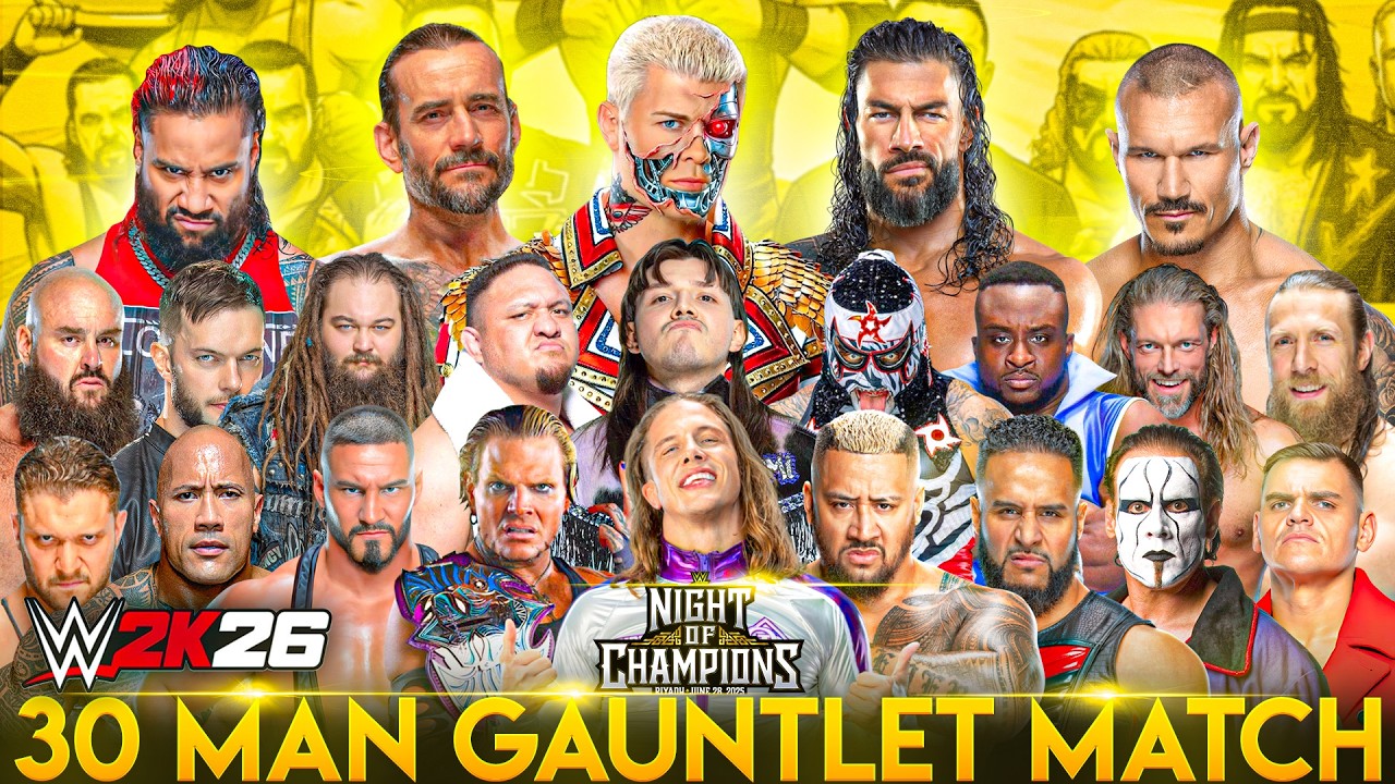 WWE 2K26 Night of Champions | Gauntlet Match for World Championship!