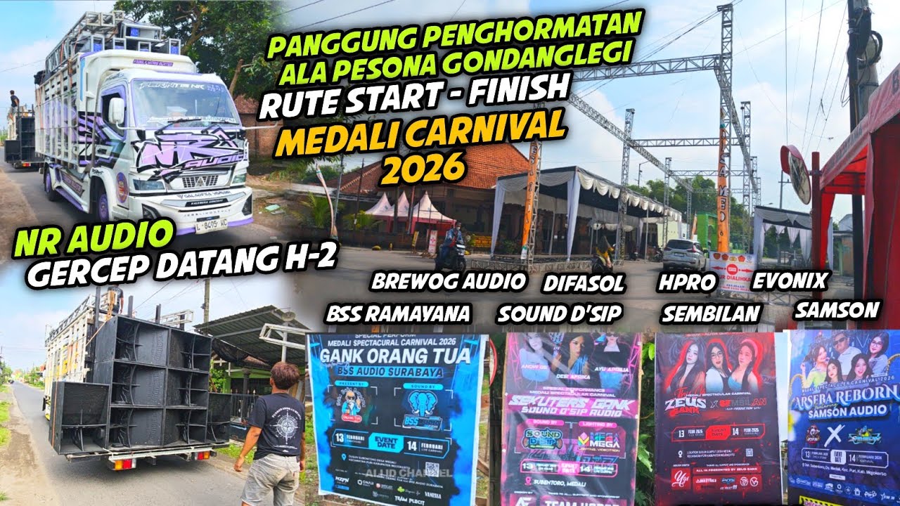 Ada Brewog & Bss Ramayana‼️Panggung Ala Pesona Gondanglegi,,Rute Start-Finish Karnaval Medali MJK
