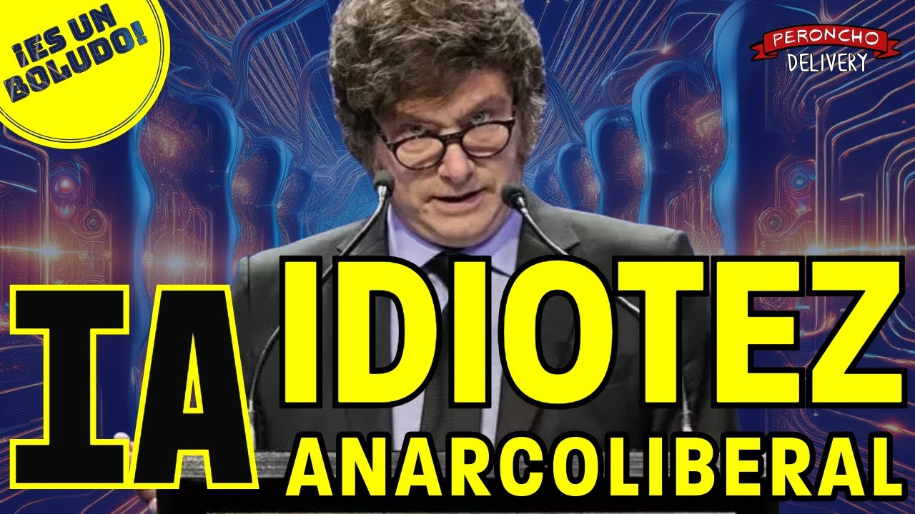 Javier Milei en el Polo Científico. Es un experto en IA: Idiotez Anarcoliberal.