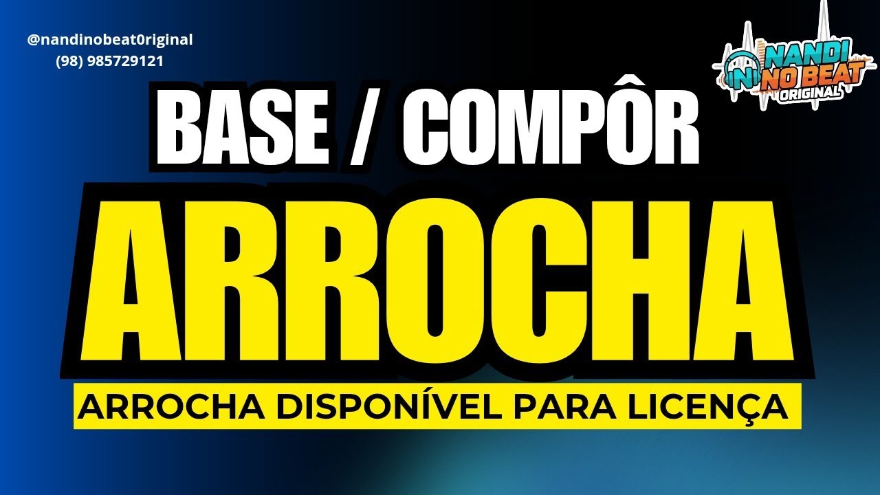 BASE DE ARROCHA PARA COMPÔR | DISPONÍVEL 2026