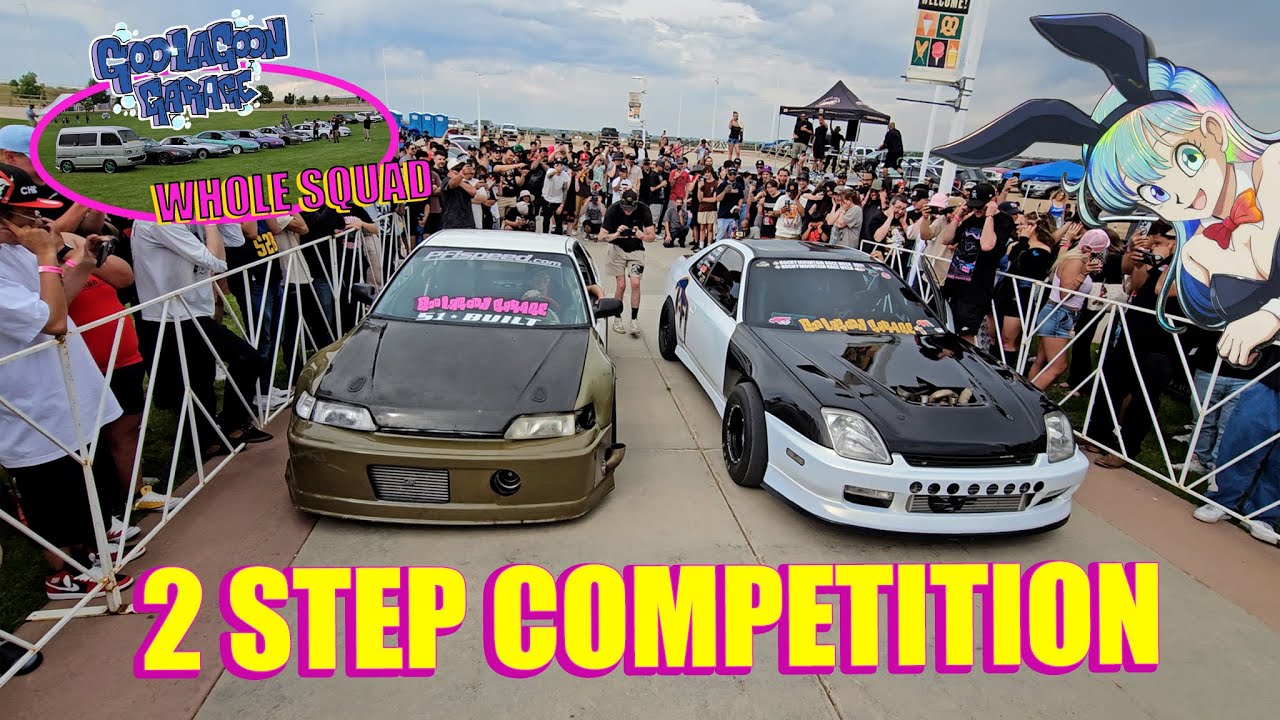 Taking on  the 2 Step Competition With our Drag Cars at the Anime Car Show