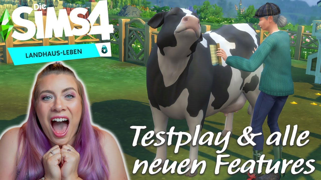 Sims 4 Landhaus Leben Gameplay Test 🐄Lohnt sich das neue Sims 4 Pack? 🤔