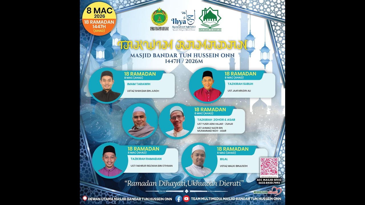 📣🕌🎥 KULIAH SUBUH 🎥🕌📣| UST JAAFARUDDIN MD ALI | 08 MAR 2026M