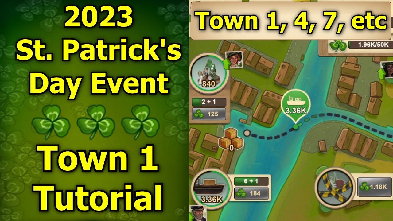 Forge of Empires: 2023 St. Patrick's Day Event - New Town 1 Tutorial! How to Easily Complete Town 1!