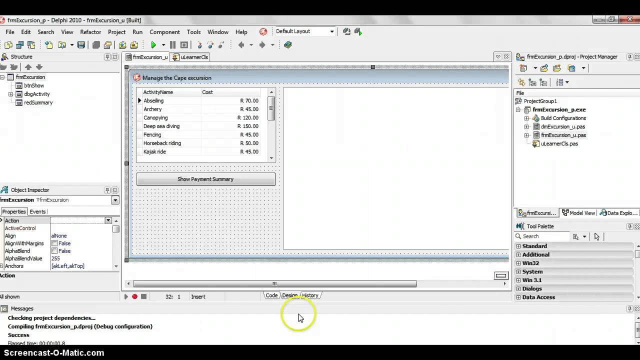 Using Records with Objects in a DB via Delphi