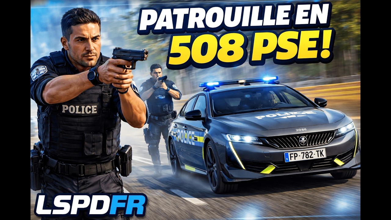 🚗​PATROUILLE EN 508 PSE DE LA POLICE !! 🚗​