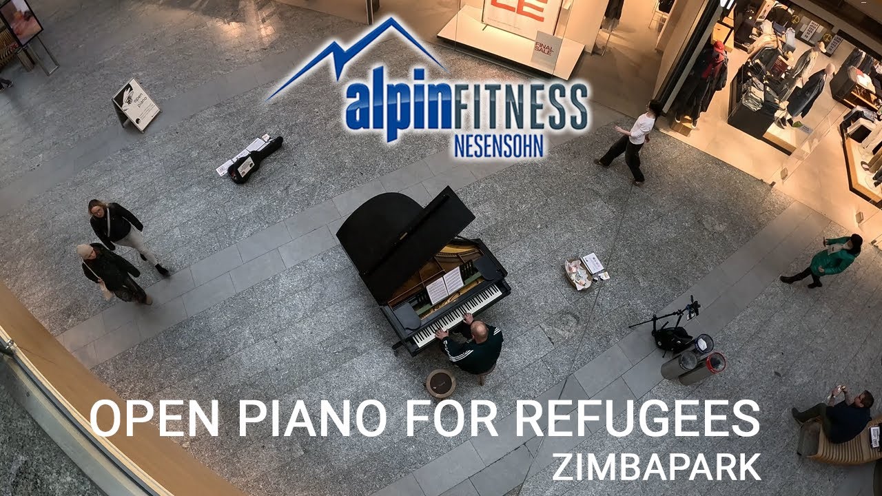 Open Piano for Refugees im Zimbapark Bürs - Praeludium No.1 J.S.Bach