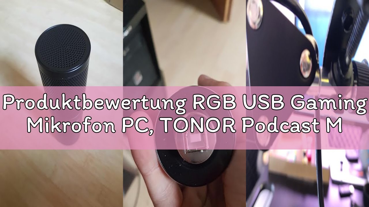 Produktbewertung RGB USB Gaming Mikrofon PC, TONOR Podcast Microphone standmikrofon Nierencharakteri