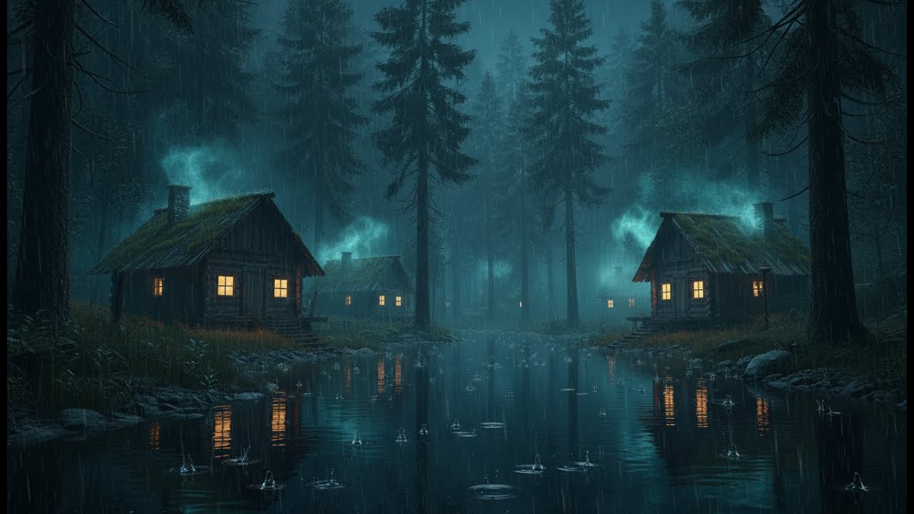 Rain Sounds for Sleeping 🌙 Continuous Heavy Rain Noise for Deep Sleep, Stress Relief & Calm Nights