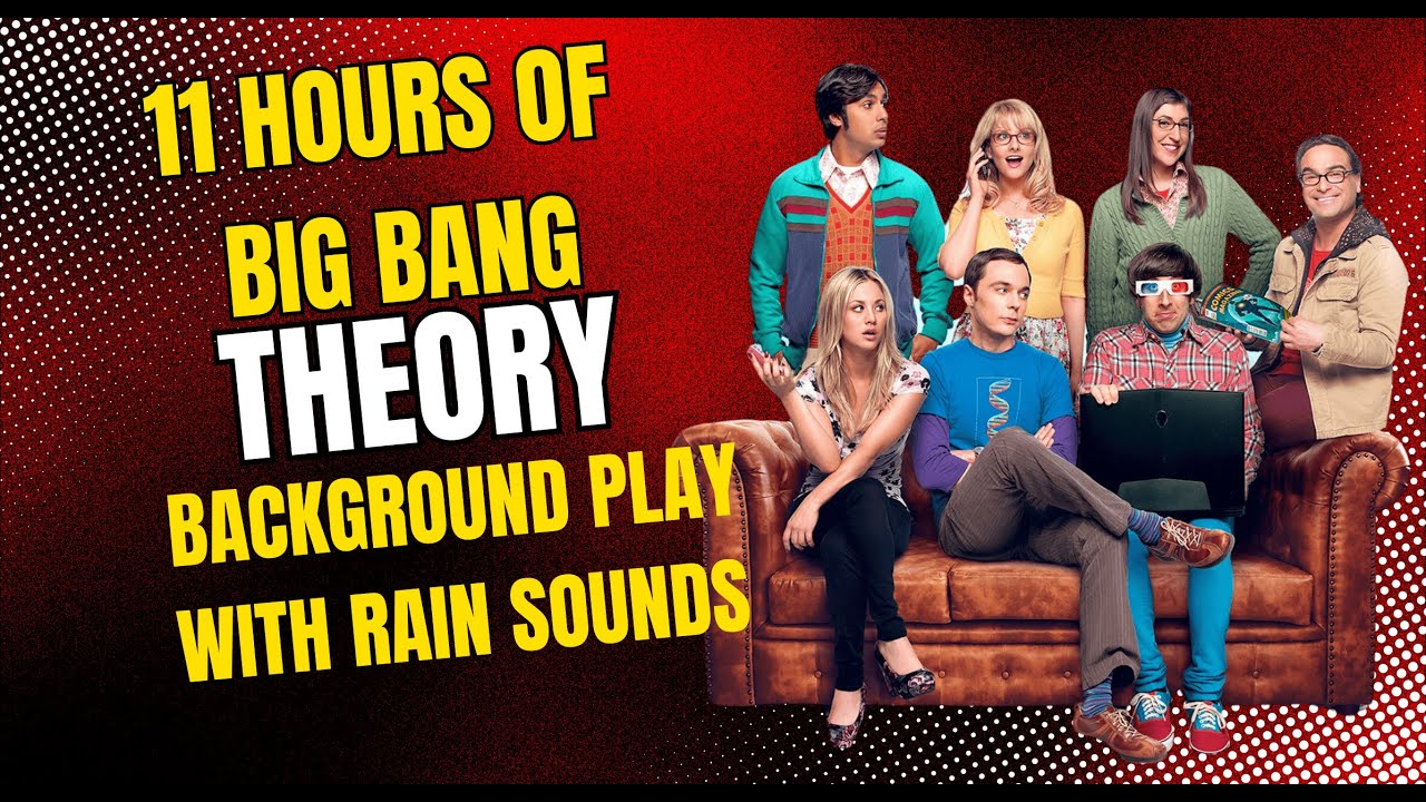 🔴 Big bang theory sound for Sleeping with BLACK SCREEN - Sleep FAST with Heavy Rain