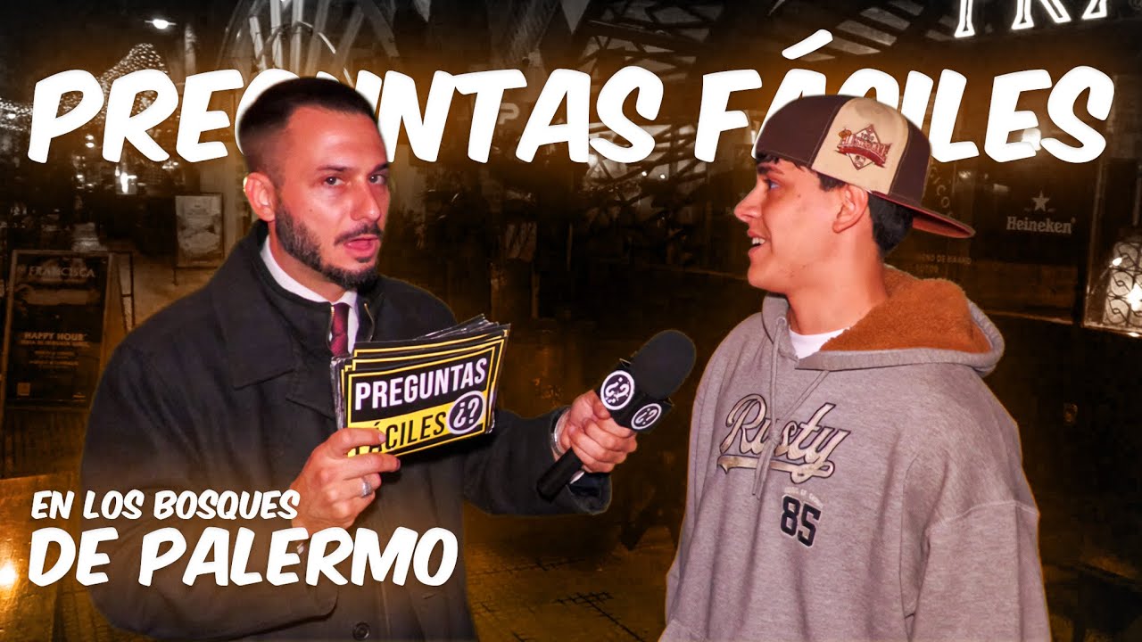 PREGUNTAS FÁCILES en LOS BOSQUES de PALERMO #preguntasfáciles #tomimunaretto