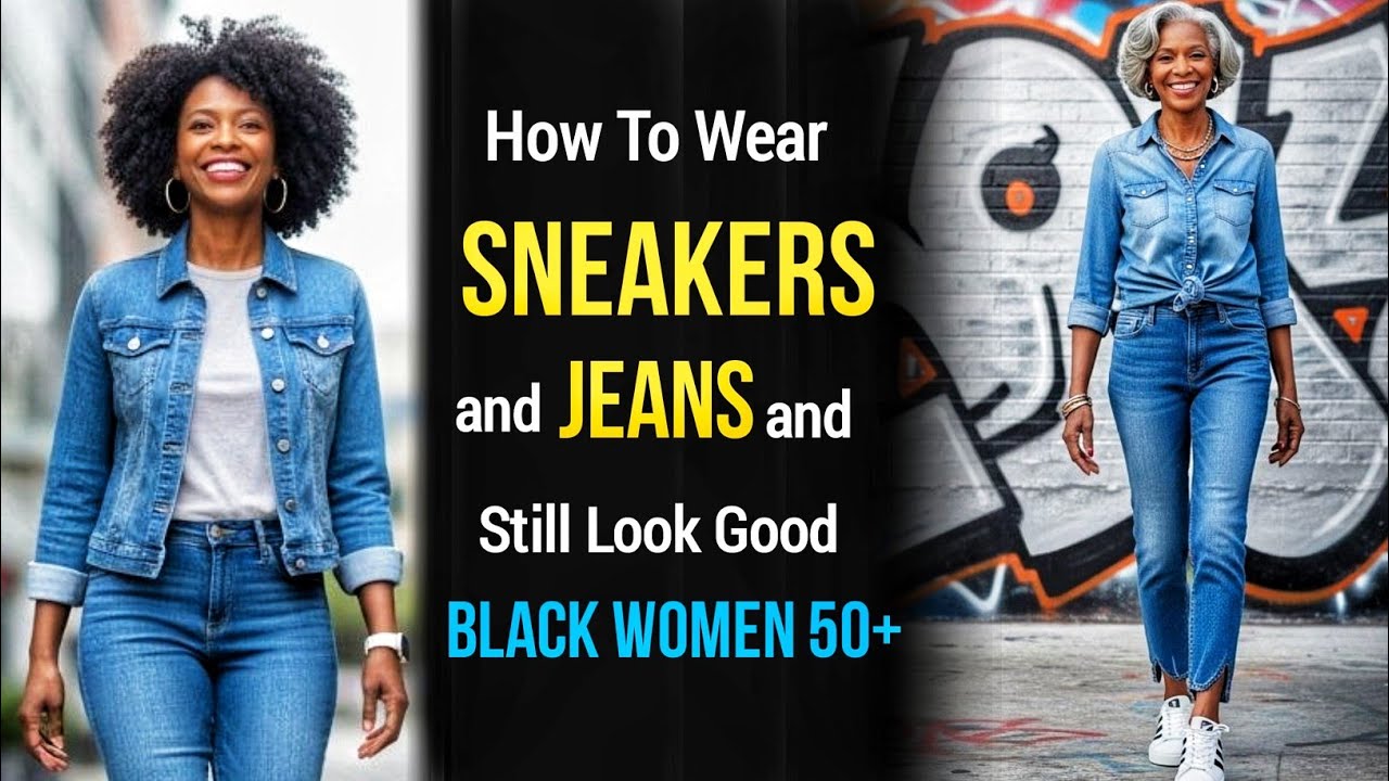 How To Wear Sneakers And Jeans And Still Look Good Black Women 50+