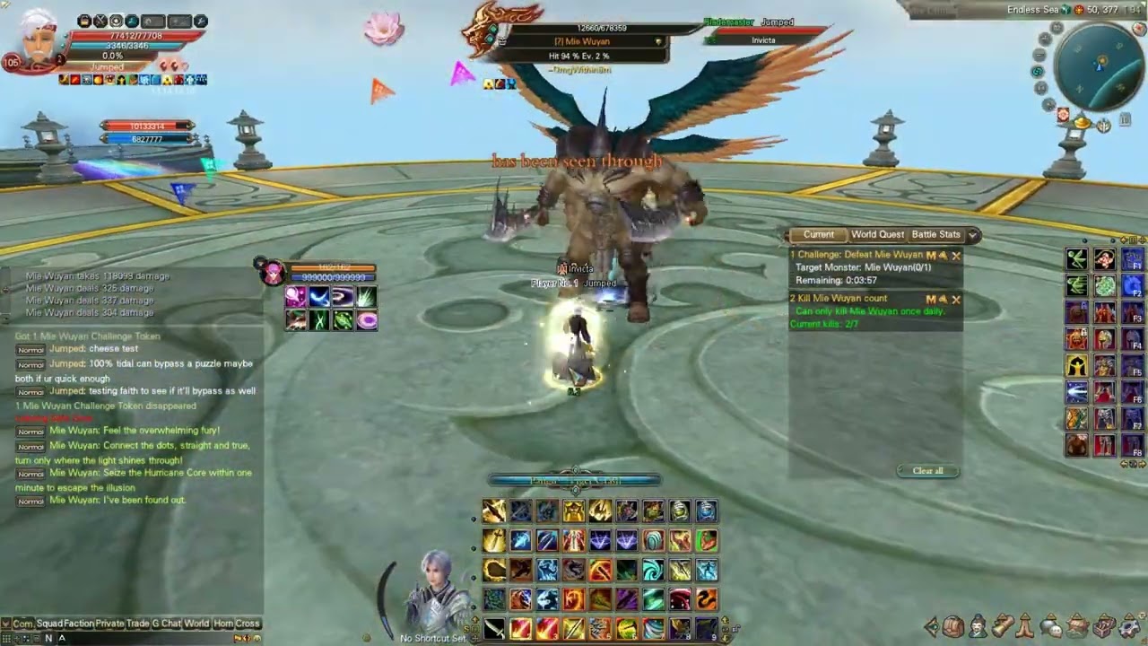 PWI EC: Puzzle Boss Attempting to Cheese (Unable to Cheese)