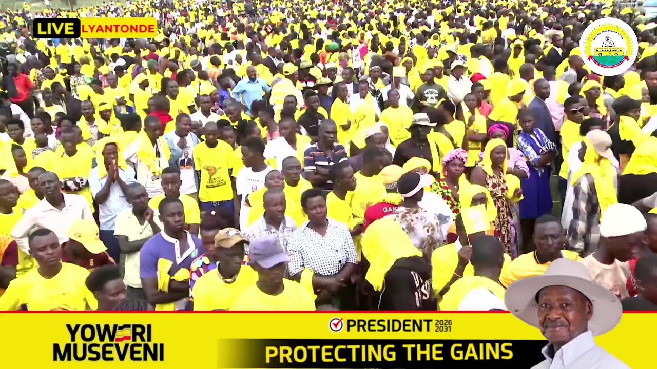 MUSEVENI NRM CAMPAIGNS IN LYANTONDE BUGANDA REGION