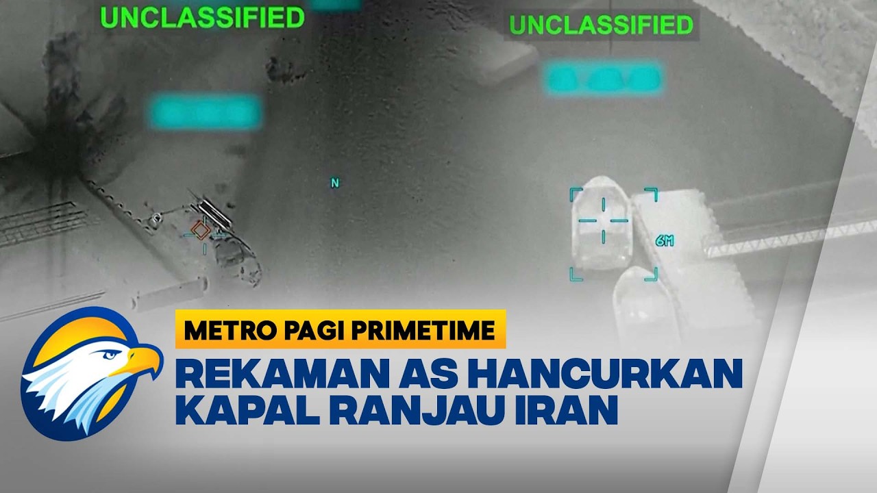 AS Klaim Hancurkan Belasan Kapal Pemasang Ranjau Iran di Selat Hormuz - [Metro Pagi Primetime]