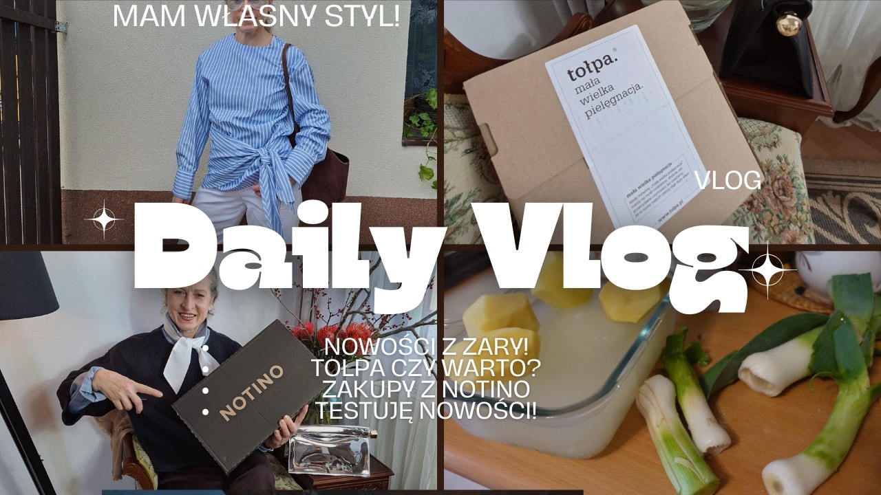 New Zara clothes, new Tołpa cosmetics, and Notino orders. Culinary and makeup experiments,