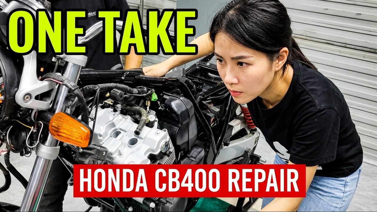Reviving a 20-Year-Old Honda CB400 | Full Restoration in One Take