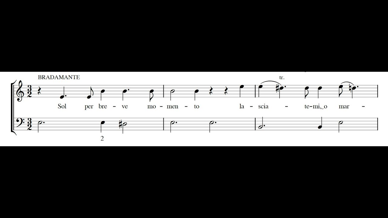 LUIGI ROSSI: Sol per breve momento (Il Palazzo Incantato) PDF SCORE