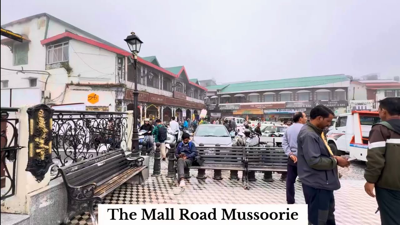 The Mall Road Mussoorie August 13 2025| Uncut Video | Library Chowk To Ropeway | 