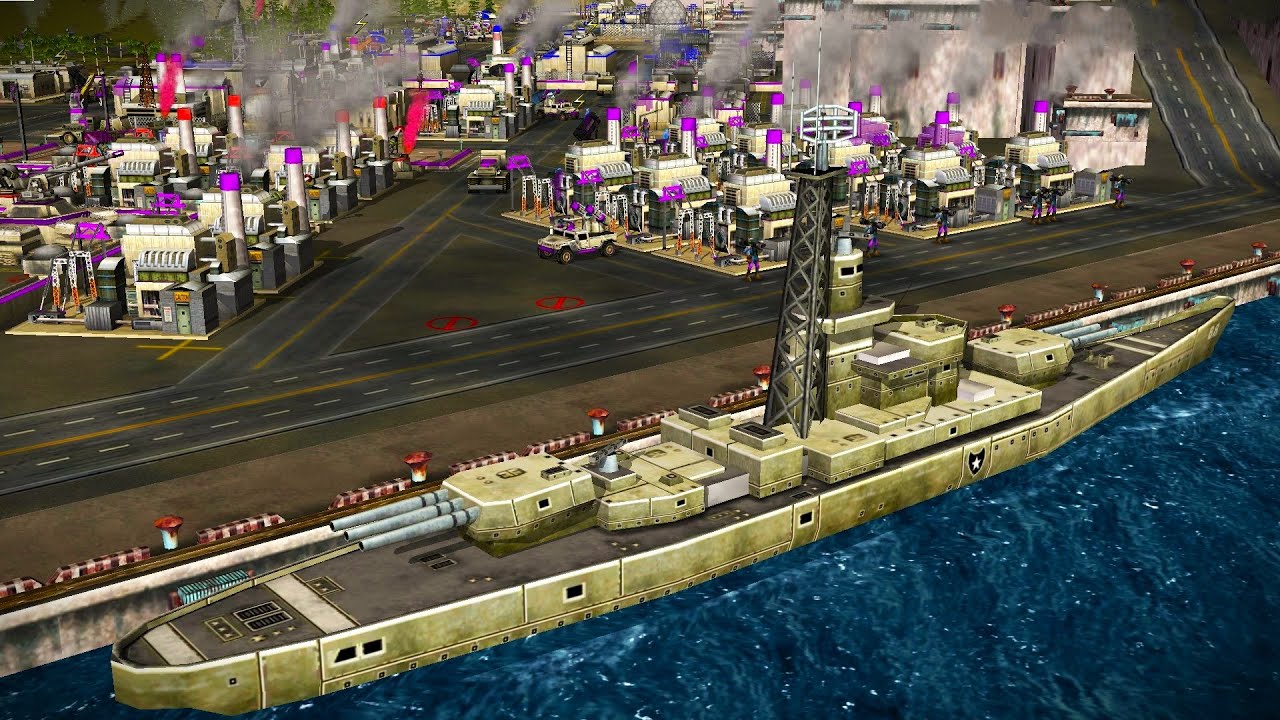 GLA Challenges All Four USA Generals On One Single Map | C&C Generals ZH * ShockWave * Mission Map