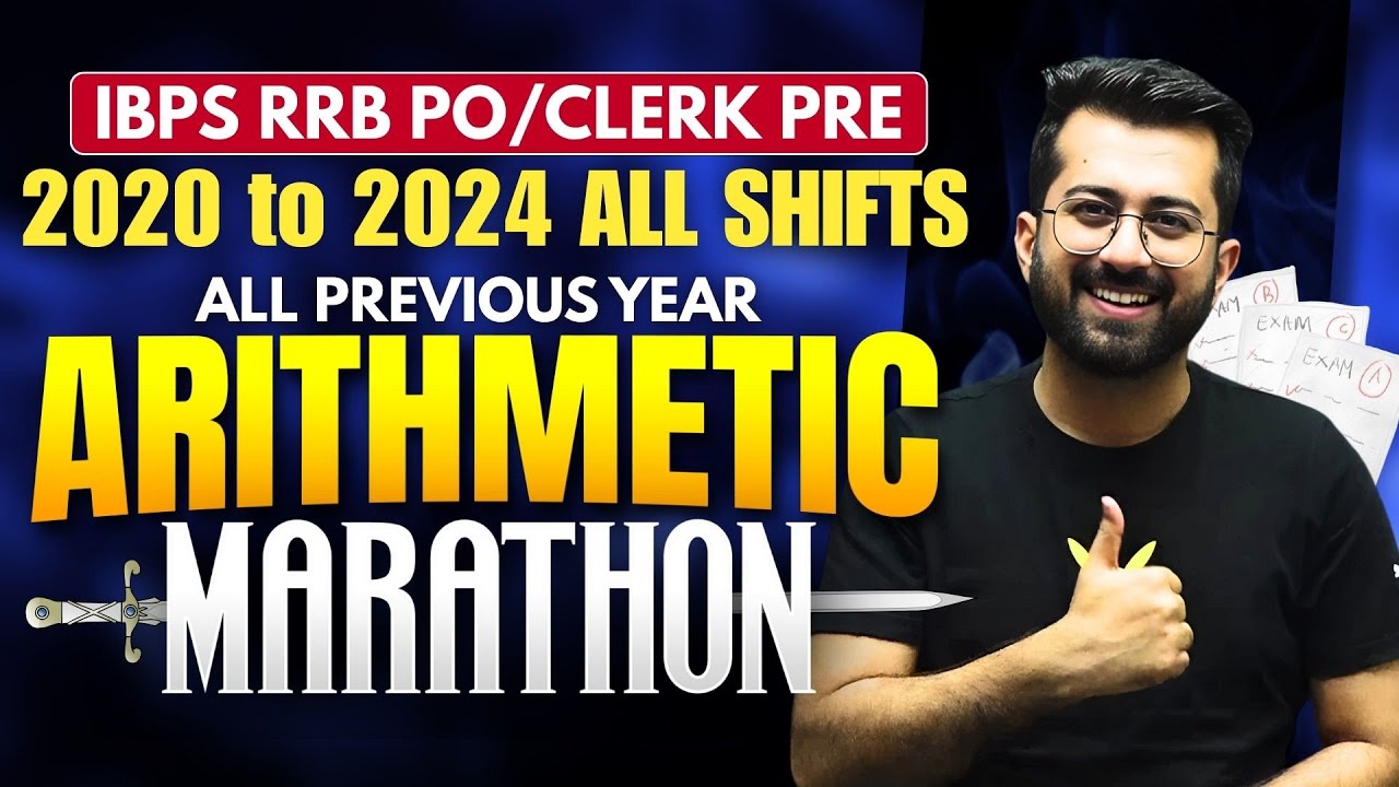 🔥🎯 IBPS RRB PO & Clerk Prelims 2020 to 2024 - All Previous Year Arithmetic Questions | Aashish Arora