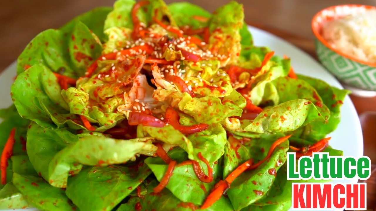 Срочная помощь с кимчи! 🥬Кимчи из свежего салата 🌶Быстрое и простое приготовление кимчи [상추겉절이] #...
