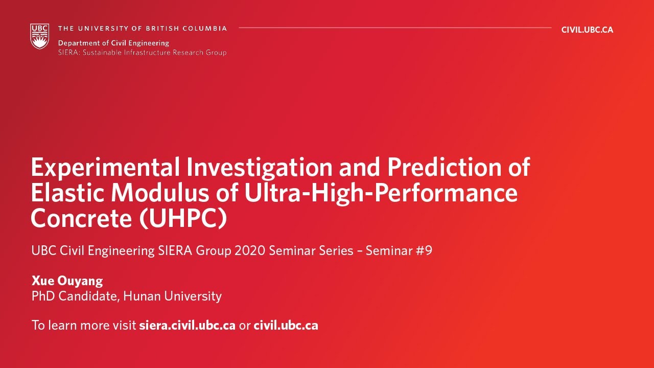 "Experimental Investigation and Prediction of Elastic Modulus of Ultra-High-Performance Concrete"