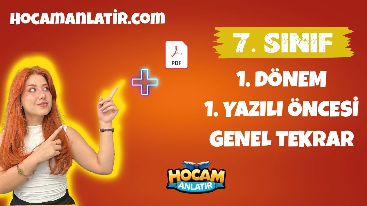 7. Sınıf Türkçe - 1. Dönem 1. Yazılı Genel Tekrar