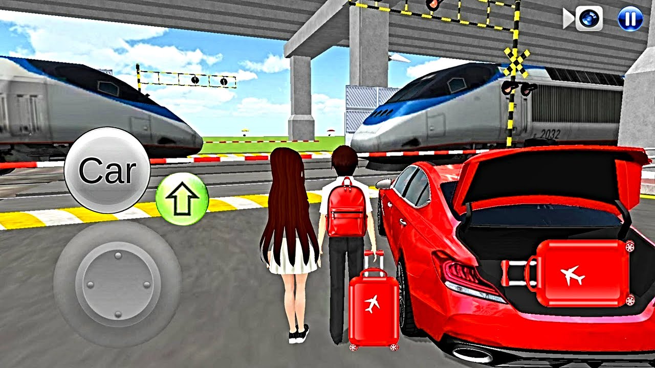 Car🚗 To Bullet Train🚅 Travelling Experience Today🎒 - 3D Driving Class 2025 - Android Gameplay