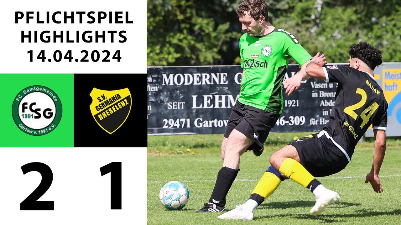 Bittere Niederlage für Breselenz gegen den FC Samtgemeinde Gartow II