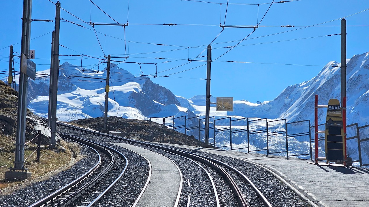 Train Driver view &ndash; Gornergrat Railway Switzerland | Gornergrat to Zermatt Cab ride