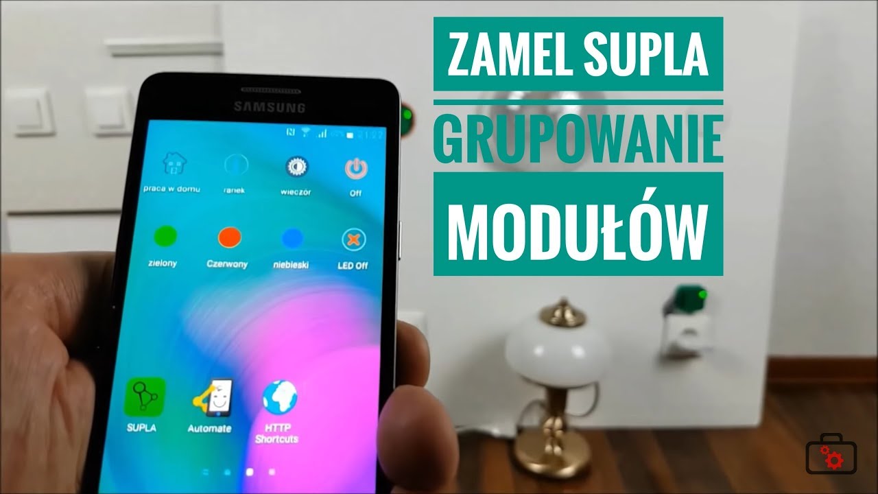 Inteligentny dom. Supla Zamel - Sceny i Widgety Grupowanie odbiorów, rolet, oświetlenia