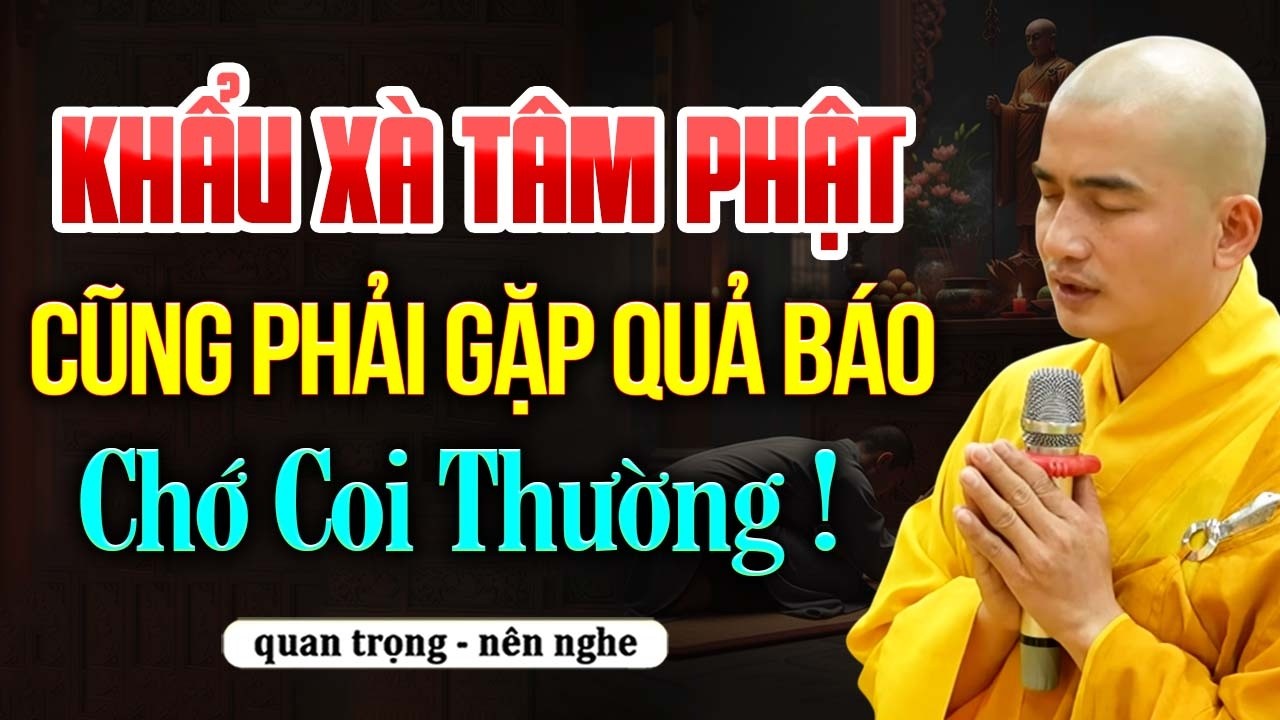 Khẩu Xà Tâm Phật là do nghiệp hay bản chất con người? | Thầy Thích Minh Thiền