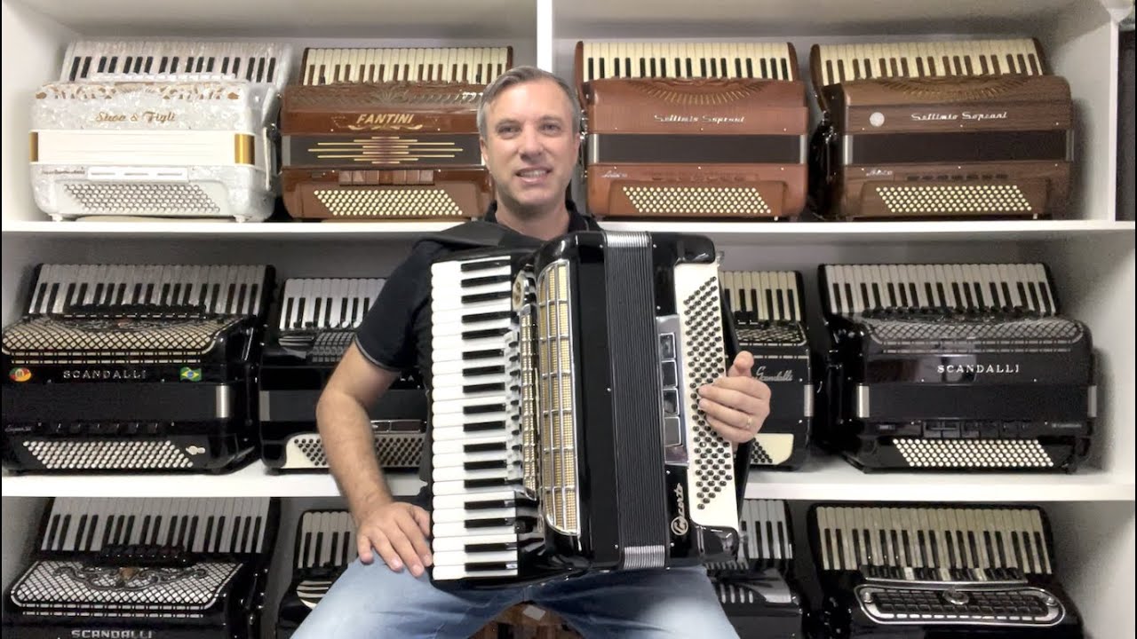 Acordeon Lo Duca Bros - Quarta de voz Polifônica - 48,5 cm - Jeferson Oliveira