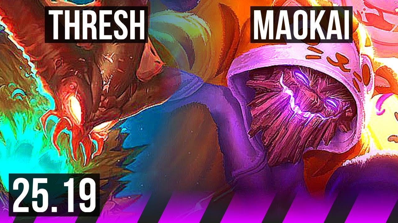 THRESH & Ashe vs MAOKAI & Aphelios (SUP) | 2/1/25 | KR Challenger | 25.19