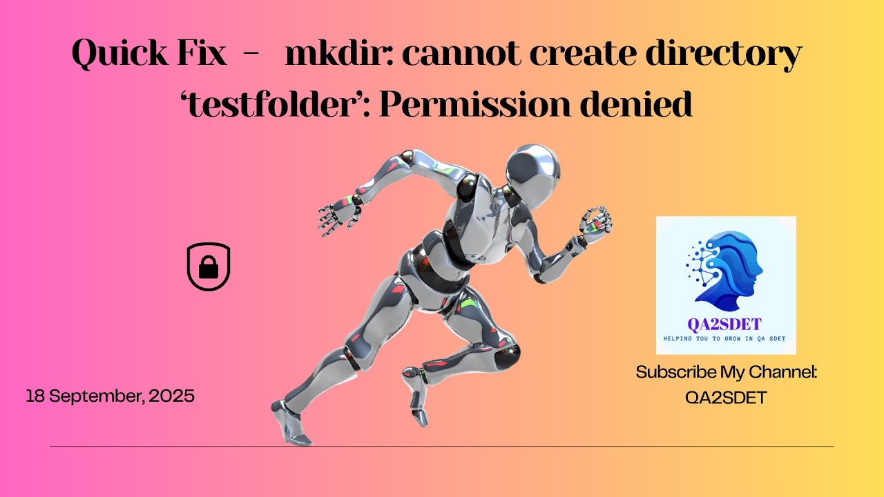 Linux | Quick Fix  -   mkdir: cannot create directory ‘testfolder’: Permission denied
