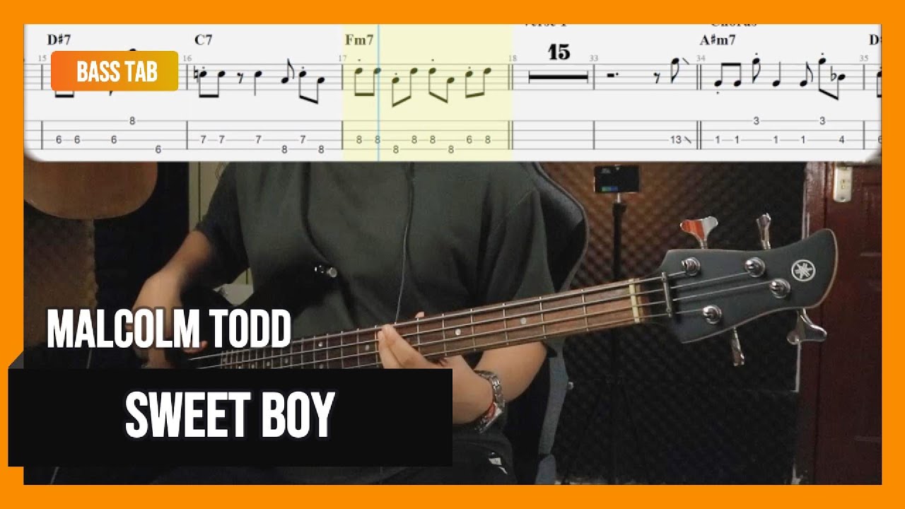 Malcolm Todd - Sweet Boy (Bass Cover with Tab)