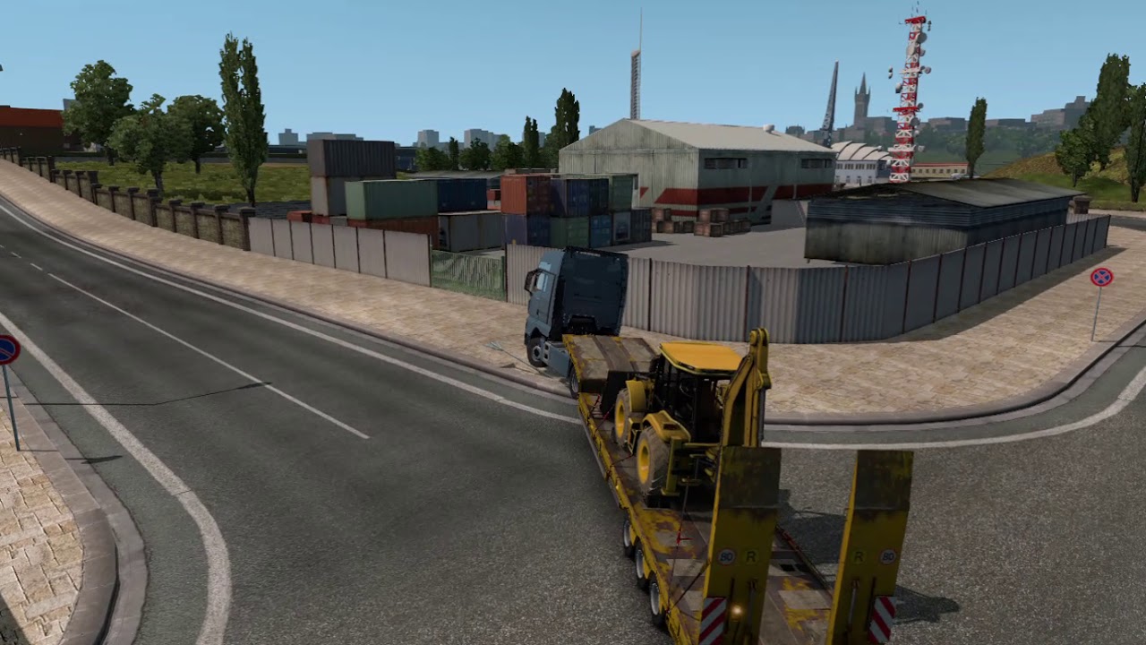 Euro Truck Simulator 2 Beko Loader 8 ton Glasgow   Steinburch MAN TGX 18 480