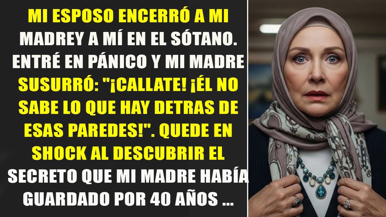Mi esposo nos encerró en el sótano  Mi mamá susurró  “Él no conoce el secreto tras esas paredes”