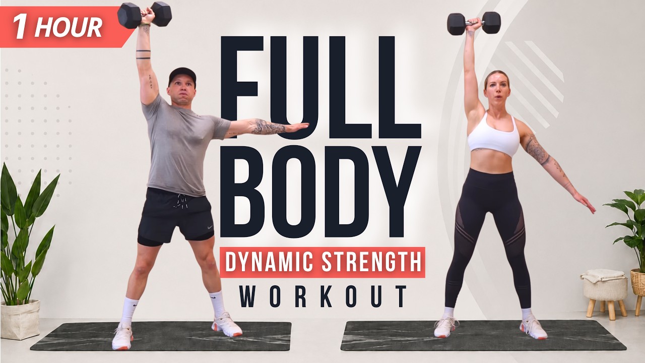 45 Min FULL BODY DUMBBELL WORKOUT | Strength & Power