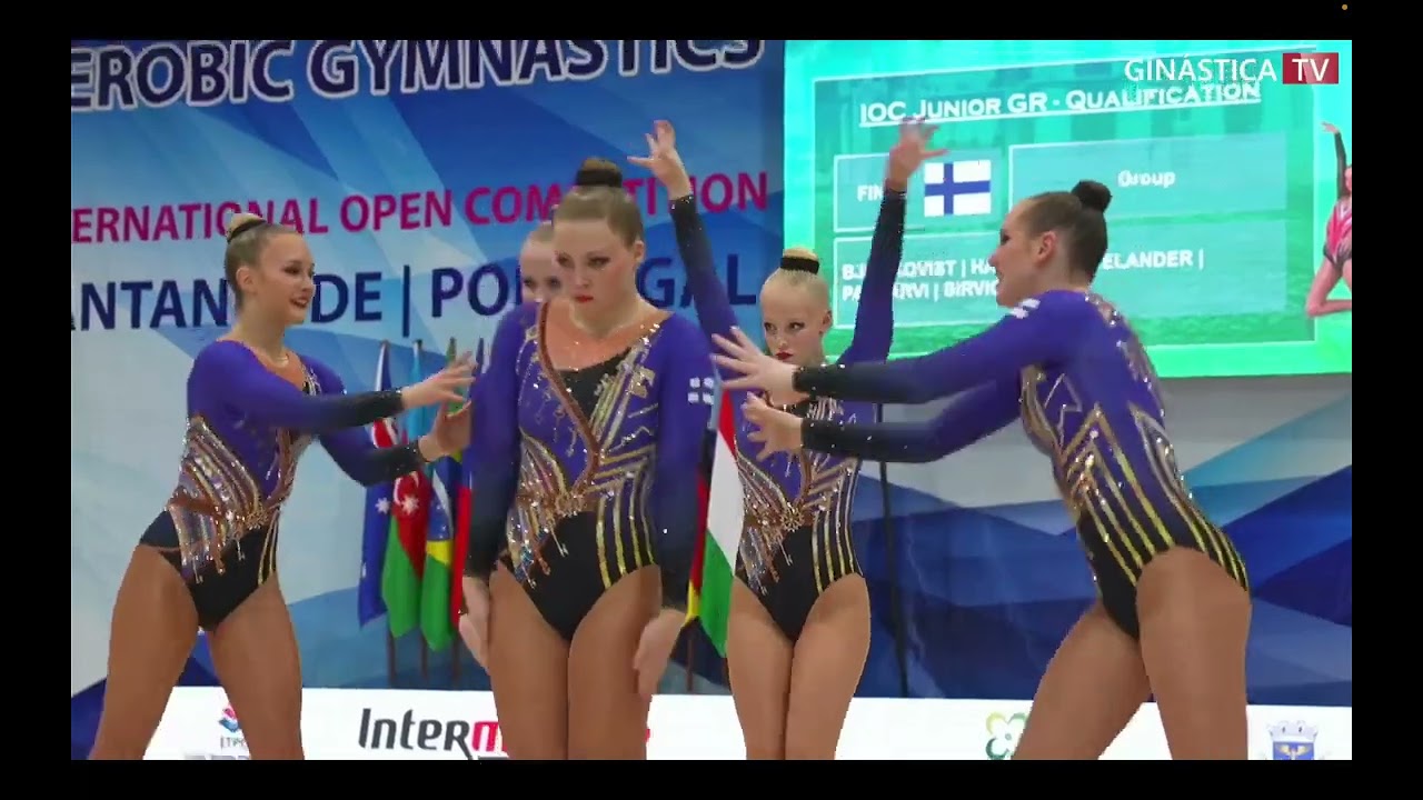 FINLAND (FIN ) - JUNIOR GROUP qualifications  Aerobic gymnastic Fig open 2024, CANTANHEDE