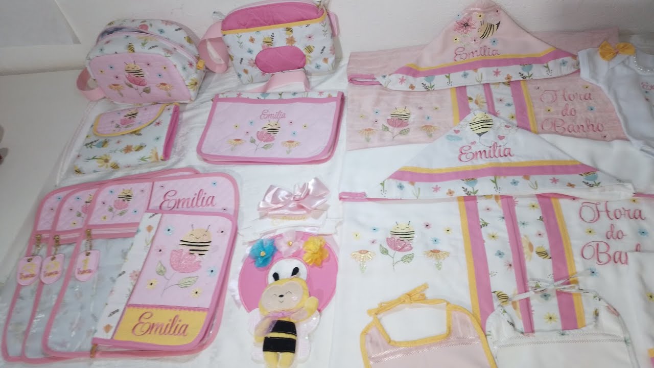 Enxoval completo Emilia tema Abelhinha parte 1 e Lançamento de peça  nova! 