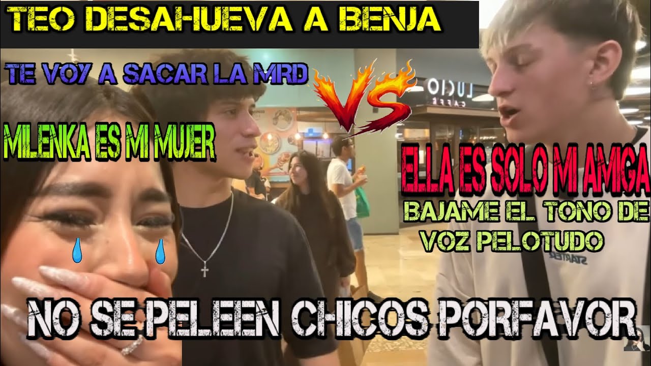 TEO CELA a MILENKA NOLASCO con BENJA #milenka #diealis #macbride #danielataquire #cristorata7