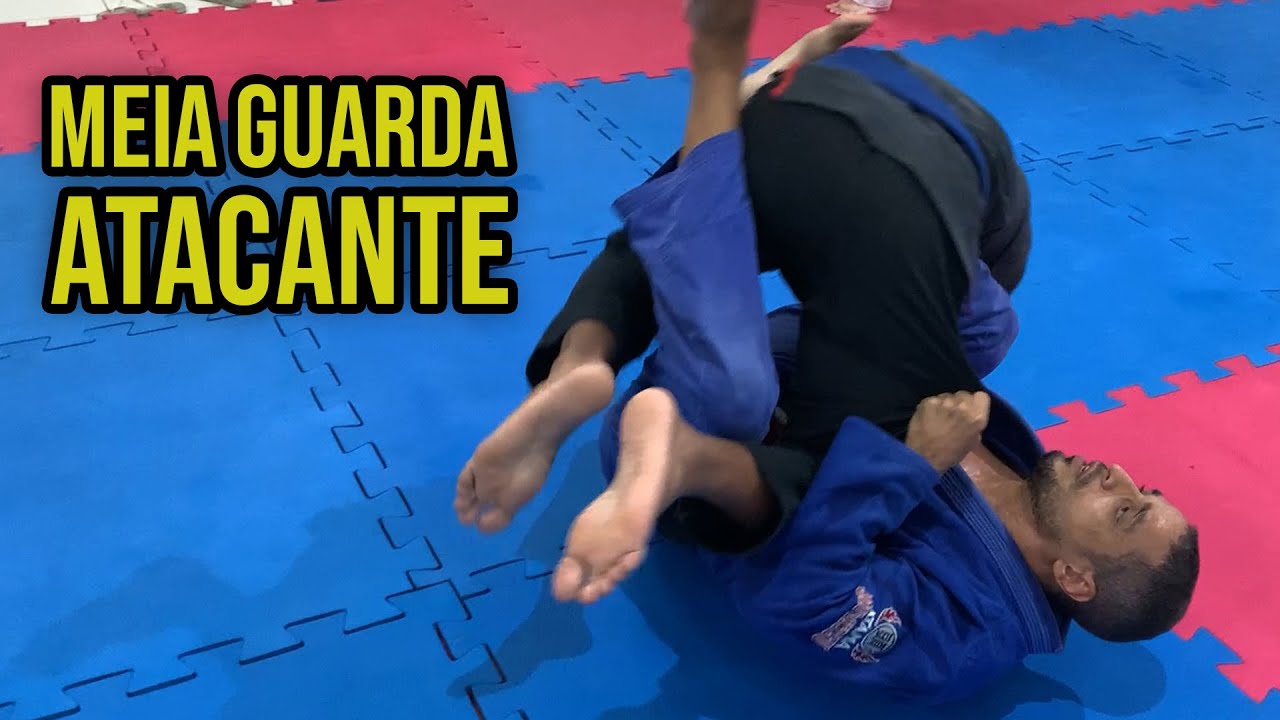 Meia Guarda Atacante: Raspagem e Finalização Que Se Conectam - Jiu Jitsu